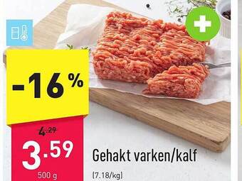 ALDI Gehakt varken-kalf aanbieding