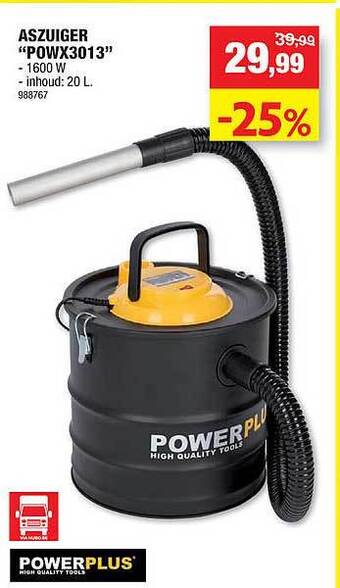 Hubo Powerplus aszuiger aanbieding