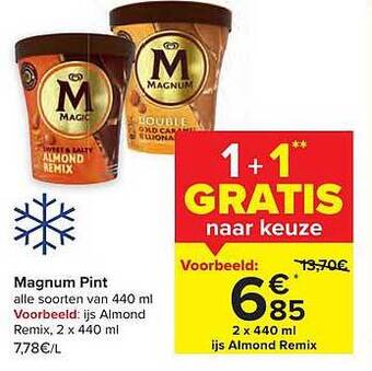 Carrefour Magnum pint aanbieding