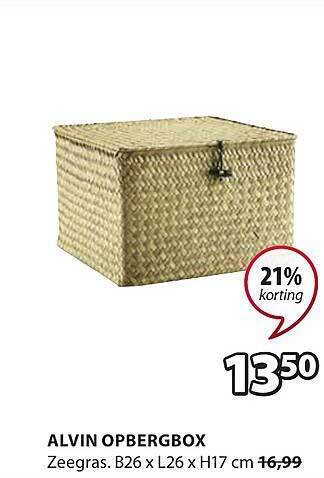 Jysk Alvin opbergbox aanbieding
