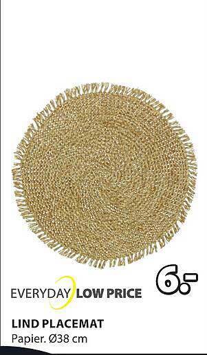 Jysk Lind placemat aanbieding