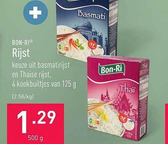 ALDI Bon-ri rijst aanbieding