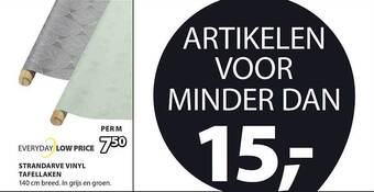 Jysk Strandarve vinyl tafellaken aanbieding