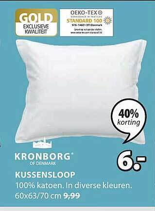 Jysk Kronborg kussensloop aanbieding