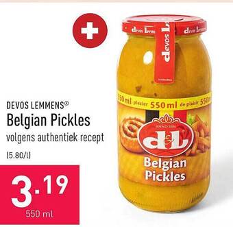 ALDI Devos lemmens belgian pickles aanbieding