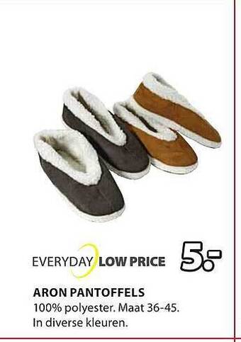 Jysk Aron pantoffels aanbieding