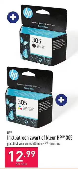 ALDI Hp inktpatroon zwart of kleur hp 305 aanbieding
