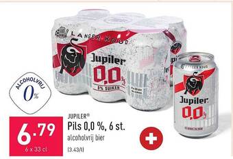 ALDI Jupiler pils 0,0%, 6 st aanbieding