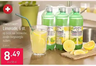 ALDI Tönissteiner limonade, 6 st aanbieding