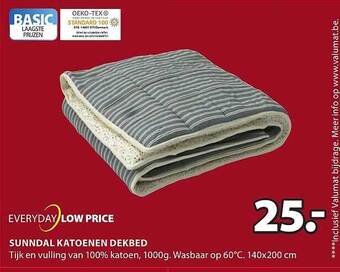 Jysk Sunndal katoenen dekbed aanbieding