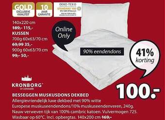Jysk Kronborg besseggen muskusdons dekbed aanbieding