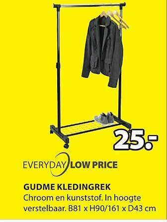 Jysk Gudme kledingrek aanbieding