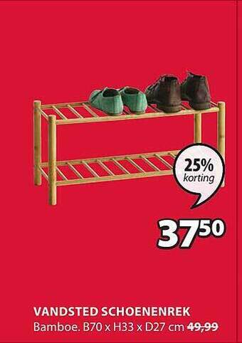 Jysk Vandsted schoenenrek aanbieding