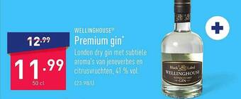 ALDI Wellinghouse premium gin aanbieding