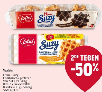 Delhaize Lotus - Suzy Wafels aanbieding