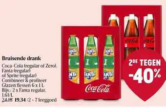 Delhaize Coca-Cola , Fanta of Sprite Bruisende Drank aanbieding