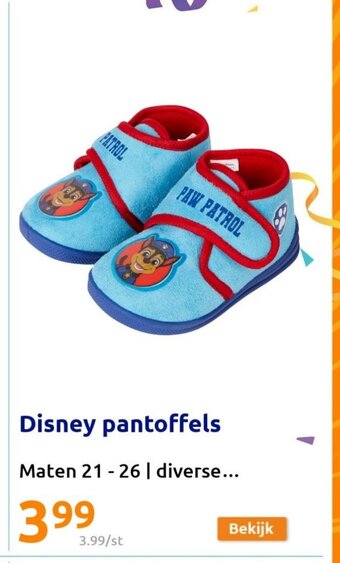 Action Disney pantoffels maten 21-26 aanbieding