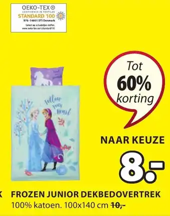 Jysk Frozen junior dekbedovertrek aanbieding