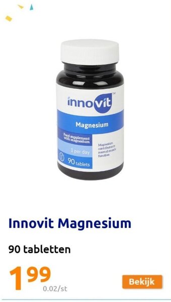 Action Innovit magnesium 90 tabletten aanbieding
