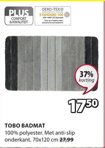 Jysk Tobo badmat aanbieding