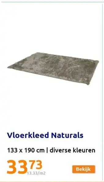 Action Vloerkleed naturals 133 x 190 cm aanbieding