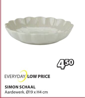 Jysk Simon schaal aanbieding