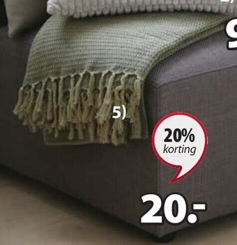 Jysk Karve plaid aanbieding