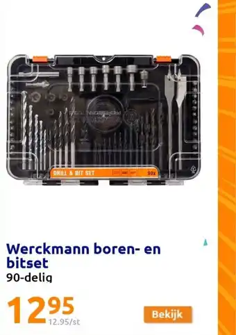 Action Werckmann boren en bitset 90-delig aanbieding