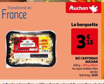 Auchan Riz cantonais aanbieding