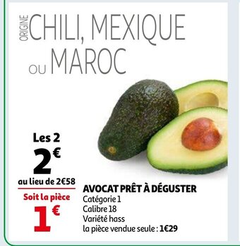Auchan Avocat pret a deguster les 2 aanbieding
