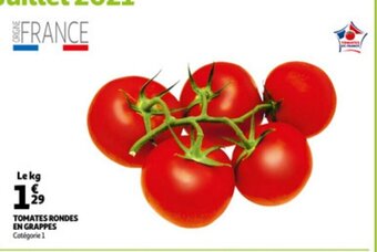 Auchan Tomates rondes en grapes aanbieding