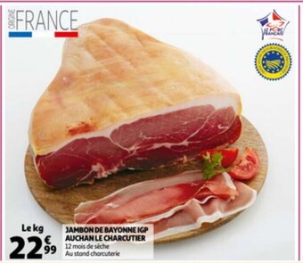 Auchan Jambon de bayonne igp auchan le charcutier aanbieding