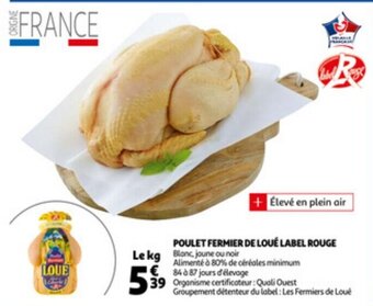 Auchan Poulet fermier de loue label rouge aanbieding