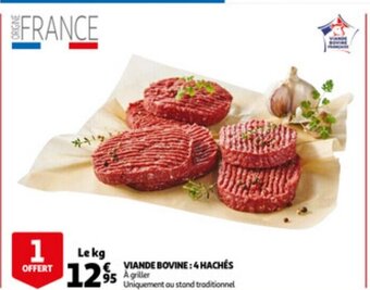 Auchan Viande bovine: 4 haches aanbieding