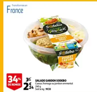 Auchan Salade garden sodebo aanbieding