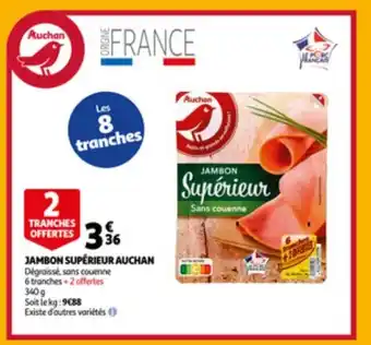 Auchan Jambon superieur auchan 340g aanbieding