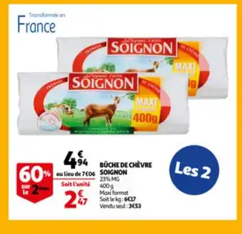 Buche de chevre soignon 400g