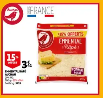 Auchan Emmental rape auchan 500g aanbieding