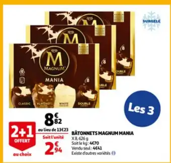 Auchan Batonnets magnum mania aanbieding