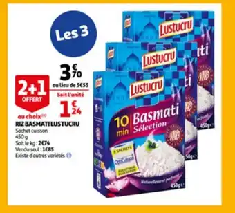 Auchan Riz basmati lustucru 450g aanbieding