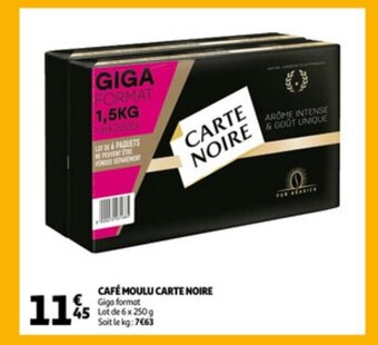 Auchan Cafe moulu carte noire aanbieding
