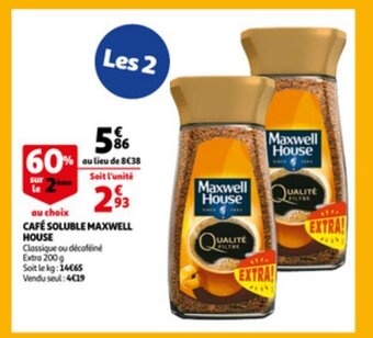 Cafe soluble maxwell house 200g