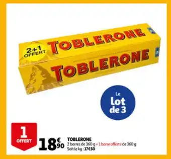 Auchan Toblerone aanbieding