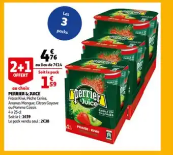 Auchan Perrier & juice aanbieding