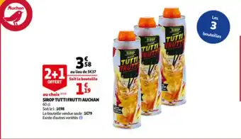 Auchan Sirop tuttifrutti auchan 60cl aanbieding