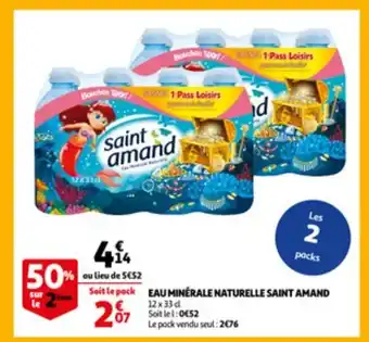 Auchan EAU minerale naturalle saint amand aanbieding