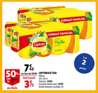 Auchan Lipton ice tea aanbieding