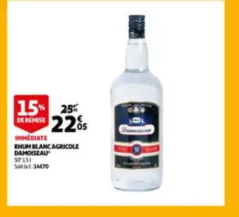 Rhum blanc agricole damoiseau