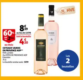 Auchan Coteaux varois e provence aop 75cl aanbieding