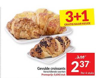 Intermarché Gevulde croissants aanbieding